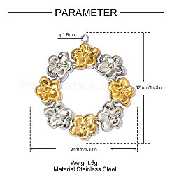 Colgantes de acero inoxidable 304&nbsp;STAS-OY013-56GP