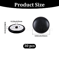 30 pz. Bottoni in alluminio in pelle PU a 1 fori&nbsp;BUTT-GF0004-12A