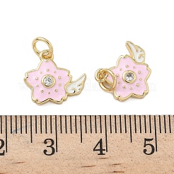 Colgante micropavé cubic zirconia de latón&nbsp;KK-P325-42G
