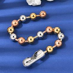 Runde Perlenarmbänder aus Edelstahl 304 für Damen und Herren&nbsp;BJEW-K240-10A