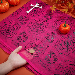 Polyester-Netzstoff mit Halloween-Motiv&nbsp;DIY-WH0589-86B