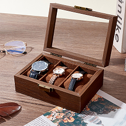 Boîtes d'emballage de montres en bois&nbsp;CON-WH0089-134