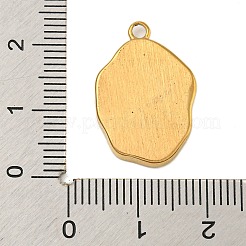 Muschelanhänger aus Edelstahl 304 mit Pavé-Fassung&nbsp;STAS-Z081-02G-01