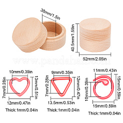 36 Stück 3 Stile Ring & Herz & Dreieck Legierung Verriegelungsstichmarker&nbsp;TOOL-BC0002-27