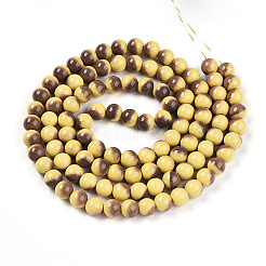 Chapelet de perles en verre baking paint&nbsp;DGLA-N012-8mm-09