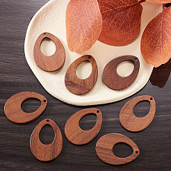 20pcs Walnussholzanhänger&nbsp;WOOD-CJ0001-26