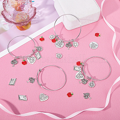 Kit para hacer pulseras con dijes de diy para el Día del Maestro&nbsp;DIY-PH0008-26