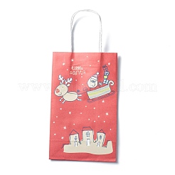 Sacchetti regalo in carta kraft a tema natalizio&nbsp;CARB-L009-A09
