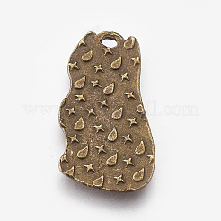 Pendentif en alliage de style tibétain pour chaton&nbsp;PALLOY-WH0051-02AB-03