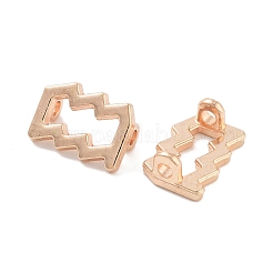 Crémaillère pendentifs en alliage placage&nbsp;PALLOY-S190-05KCG-05
