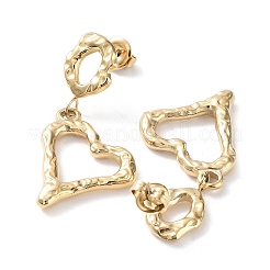 Pendientes colgantes de acero inoxidable 304&nbsp;EJEW-H115-34G