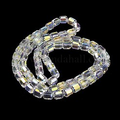 Chapelets de perles en verre électroplaqué&nbsp;EGLA-D030-19Q