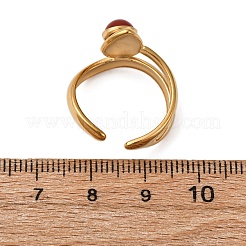 Verstellbare offene Manschettenringe aus Edelstahl 304&nbsp;RJEW-A071-14G