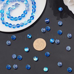 Chapelets de perles en pierre de lune synthétique&nbsp;G-AR0002-40G
