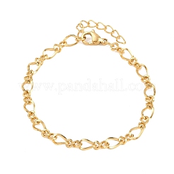 Bracelets à maillons infinis en acier inoxydable 304&nbsp;BJEW-D458-05G