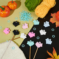 12 Stück 6 Farben Halloween-Geist&nbsp;SIL-BC0001-10