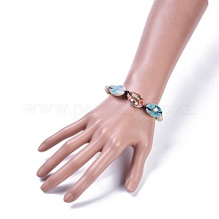 Bedruckte Armbänder aus Kaurimuschel Perlen&nbsp;BJEW-JB04276