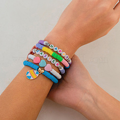 5 bracelet en perles acryliques&nbsp;FS-WG62275-05