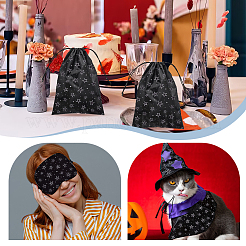 Tela de poliéster estampada de halloween&nbsp;DIY-WH0430-472C