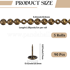 Garniture de tête de clou en fer&nbsp;OCOR-GF0006-15B