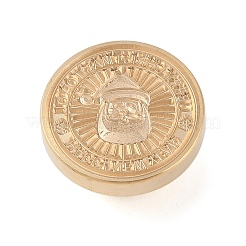 Tête de timbre en laiton de sceau de cire de série de Noël&nbsp;AJEW-Z031-04G-10