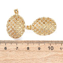 Pendentifs en laiton zircon cubique transparent&nbsp;KK-B184-01G-09