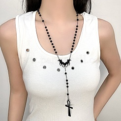 Ankh-Kreuz aus Legierung und Eisen&nbsp;NJEW-D335-01BP
