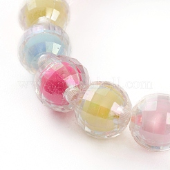 Transparente Acrylperlen Stretch Armbänder für Kinder&nbsp;BJEW-JB05862