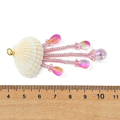Shell naturale grandi ciondoli&nbsp;PALLOY-MZ01363-02