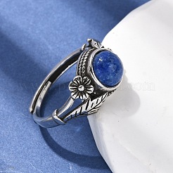 Lapis naturali anelli di barretta lazuli&nbsp;RJEW-A084-05AS-09