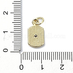 Pendentifs en laiton avec micro pavé de zircone cubique transparent&nbsp;KK-H475-52G-03