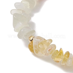 Stretch-Armbänder mit Schutzsteinen des Zwillings&nbsp;BJEW-JB11108-05