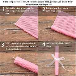Feuilles de nid d'abeille en cire d'abeille&nbsp;DIY-WH0162-55B-06