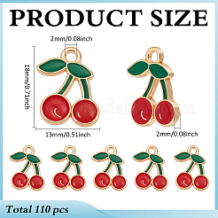 110pcs pendentifs en émail en alliage&nbsp;ENAM-ME0001-43