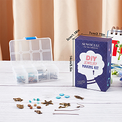 Kit fai da te per realizzare orecchini a tema oceano retrò&nbsp;DIY-SC0013-30