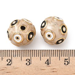 Emailleperlen aus 304 Edelstahl&nbsp;STAS-L026-03G-03