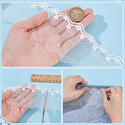 15 Yards Milchfaser-Stickerei-Blumen-Spitzenbesatz&nbsp;OCOR-ME0001-19