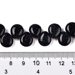Synthetische blauen goldstone Perlen Stränge&nbsp;G-T138-130