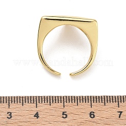 Offene Manschettenringe aus Messing&nbsp;RJEW-C170-01G