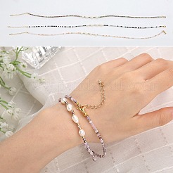 4pcs conjuntos de collares con cuentas de vidrio de 4 colores&nbsp;NJEW-SZ0001-39