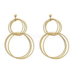 Pendientes colgantes de acero inoxidable 304&nbsp;EJEW-Z098-27G