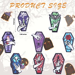 16 Stück 8 Stil undurchsichtig bedruckte Acrylanhänger&nbsp;SACR-SZ0001-21