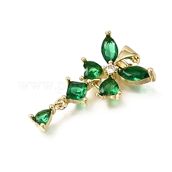 Ottone micro spianare pendenti zirconi&nbsp;CU-E002-06G-02