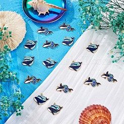 20 Stück Wal-Emaille-Charm-Anhänger Blauwal-Fisch-Charm-Meerestier-Anhänger für Schmuck-Halsketten-Armband-Ohrring-Bastelarbeiten&nbsp;JX299A