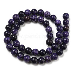 Fili di perline di diaspro sesamo tinto naturale&nbsp;G-E443-A34