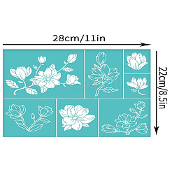 Pochoir de sérigraphie auto-adhésif&nbsp;X1-DIY-WH0338-215