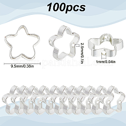 100 Stück Gestell aus Messingperlenrahmen&nbsp;KK-SP0002-26S