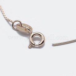 Collane 925 sterling casella catena&nbsp;STER-F039-45cm-05RG