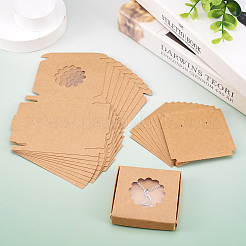 Quadratische Schmuckaufbewahrungsboxen aus Kraftpapier&nbsp;CON-TAC0001-04A