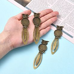 Supports de cabochon de signet en fer&nbsp;X-PALLOY-N0084-20AB-NF